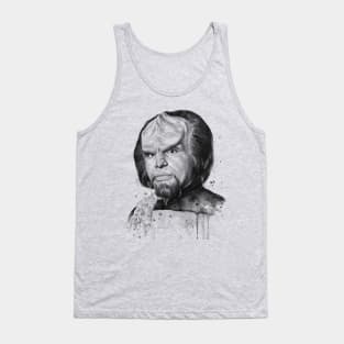 Worf Watercolor Painting Tank Top